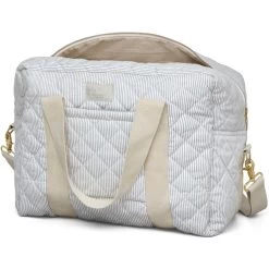 Large Quilted Baby Changing Bag - Classic Blue Stripes(Cam Cam Copenhagen Large Quilted Baby Changing Bag Classic Blue Stripes)