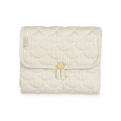 Quilted Baby Changing Mat - Classic Camel Stripes(Quilted Baby Changing Mat Classic Camel Stripes)