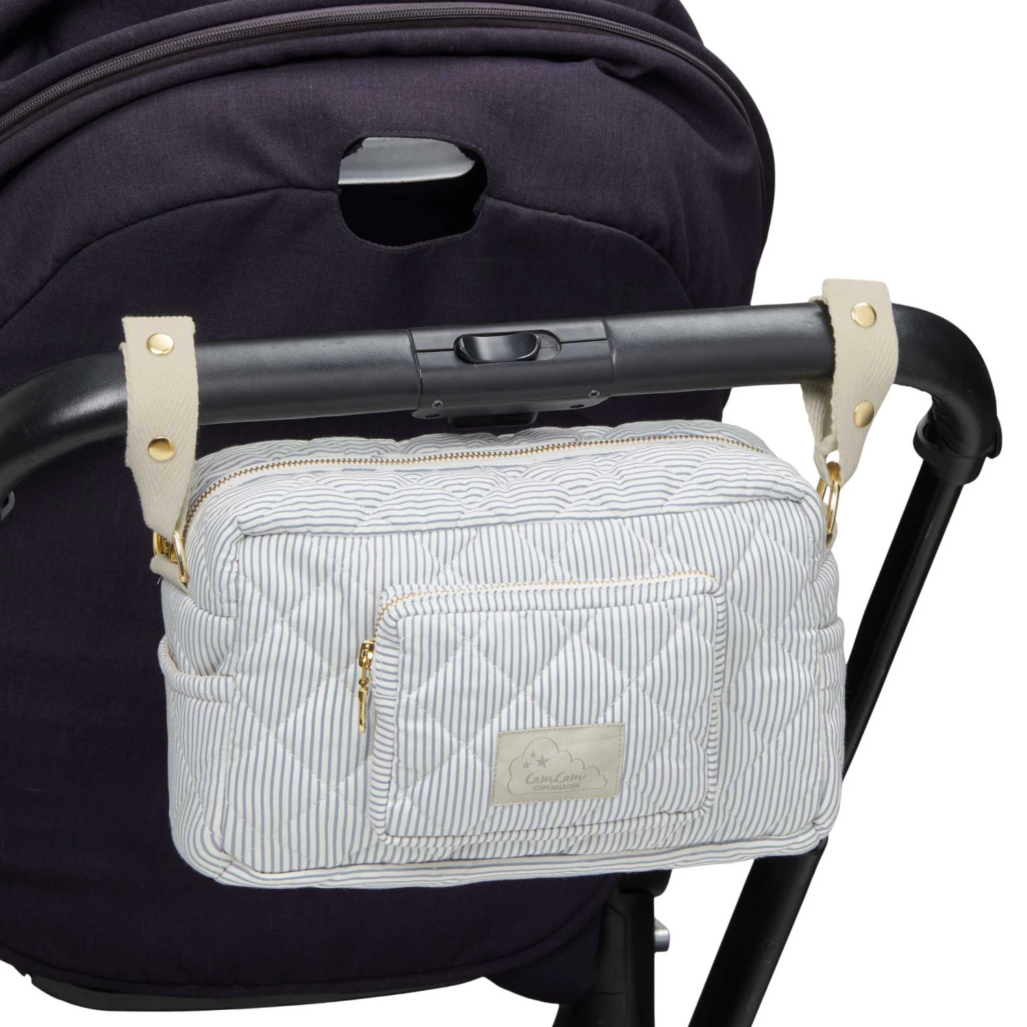 Small Changing Bag - Classic Blue Stripes(Cam Cam Copenhagen Small Changing Bag Blue White Stripes) - Image 2