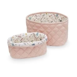 Quilted Storage Basket - Set Of 2 - Blossom Pink(Camc Cam Copenhagen Quilted Storage Basket Set Of 2 Blossom Pink)