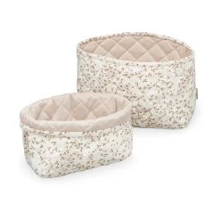 Quilted Storage Basket - Set Of 2 - Lierre(Cam Cam Copenhagen Quilted Storage Basket Set Of 2 Lierre)