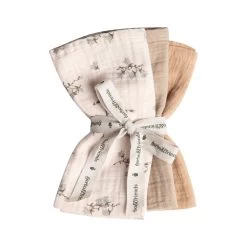 Muslin Cloths - Set Of 3 -Bluebell(Garbo And Friends Bluebell Muslin Cloths Set Of 3)