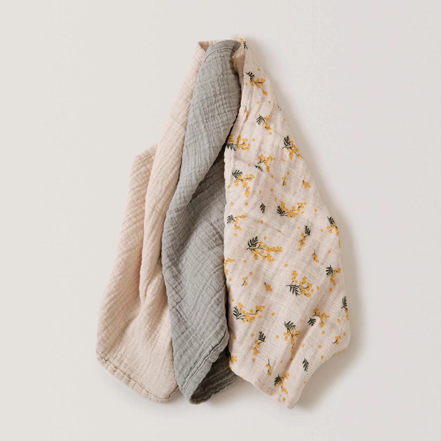 Muslin Cloths - Set Of 3 - Mimosa(Garbo And Friends Mimosa Muslin Cloths Set Of 3) - Image 2