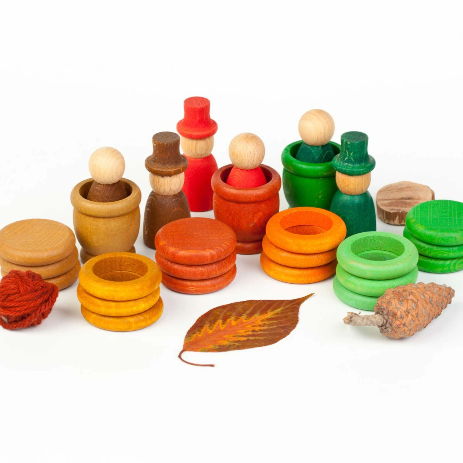 Aguamarina Autumn Nins Play Set(Grapat Aguamarina Autumn Nins Wooden Play Set) - Image 2