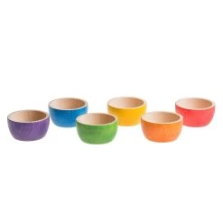 Sorting Bowls - 6 Rainbow Colours(Grapat Sorting Bowls 6 Rainbow Colours)