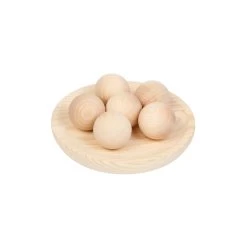 6 Big Balls - Natural(Grapat Wooden Big Balls Natural)