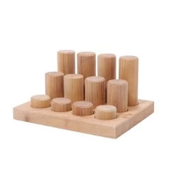 Stacking Game Small Natural Rollers(Grimms Stacking Game Small Natural Rollers)
