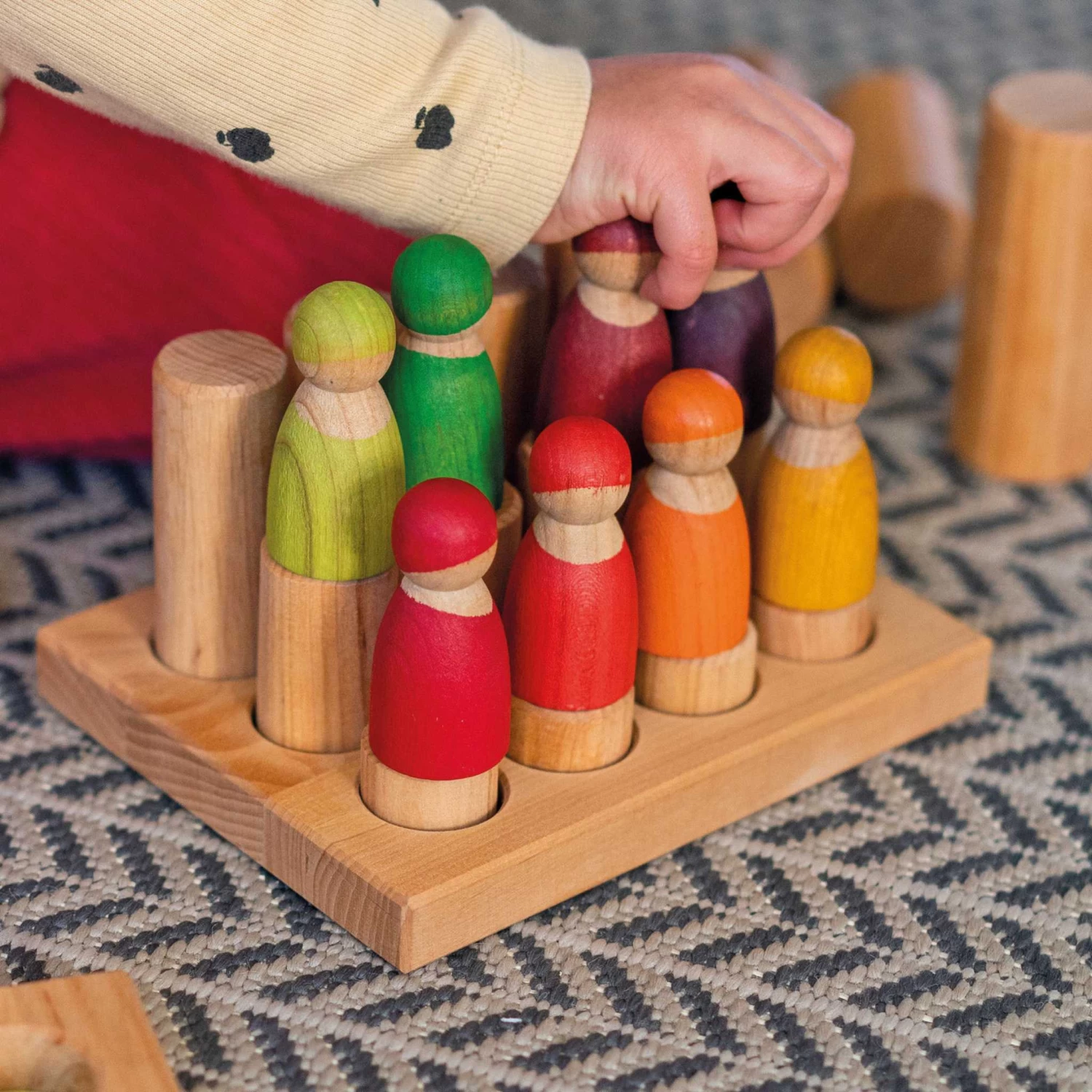 Stacking Game Small Natural Rollers(Grimms Stacking Game Small Natural Rollers) - Image 7