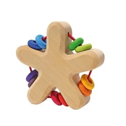 Rainbow Star Rattle(Grimms Rainbow Star Rattle)