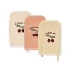 Washcloths - 3 Pack - Cherry(Konges Slojd Washcloths 3 Pack Cherry)