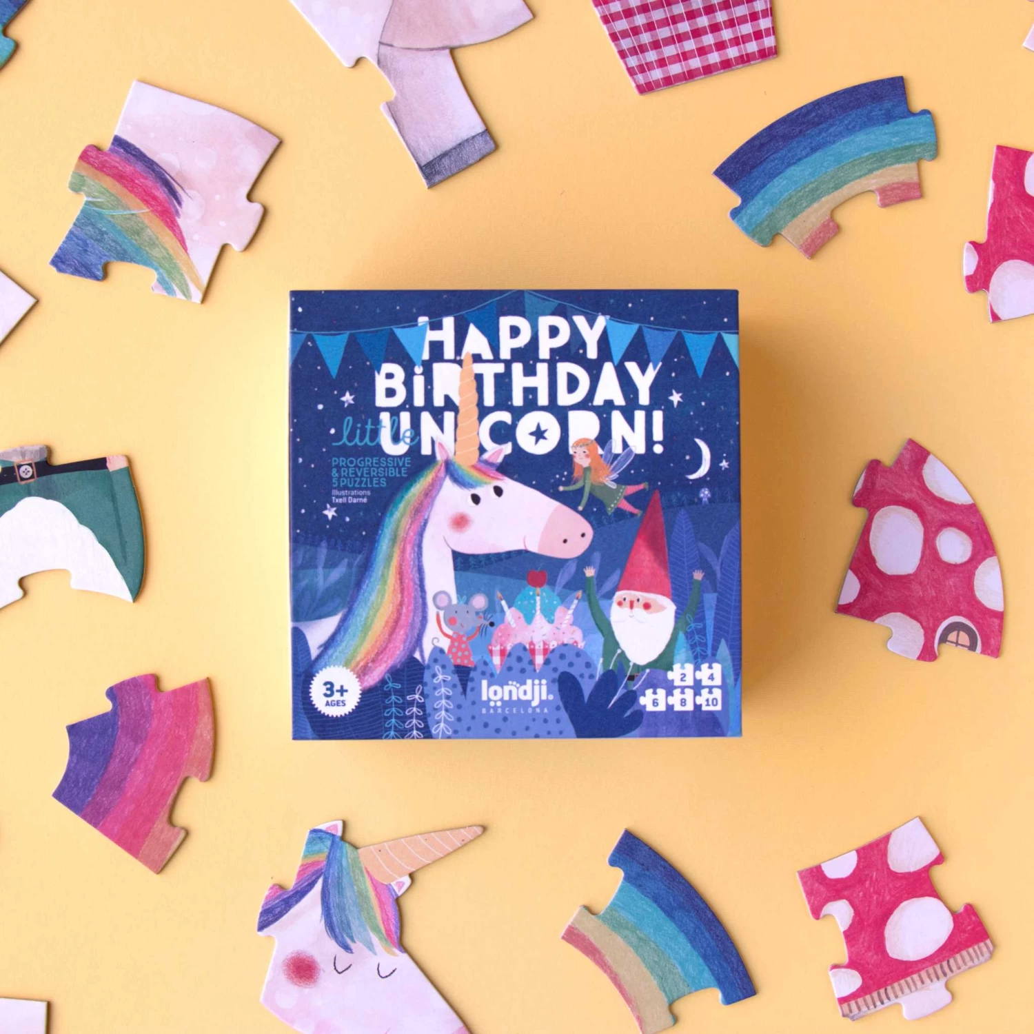 Happy Birthday Unicorn Jigsaw (Age 3+)(Londji Happy Birthday Unicorn Jigsaw Age 3) - Image 4