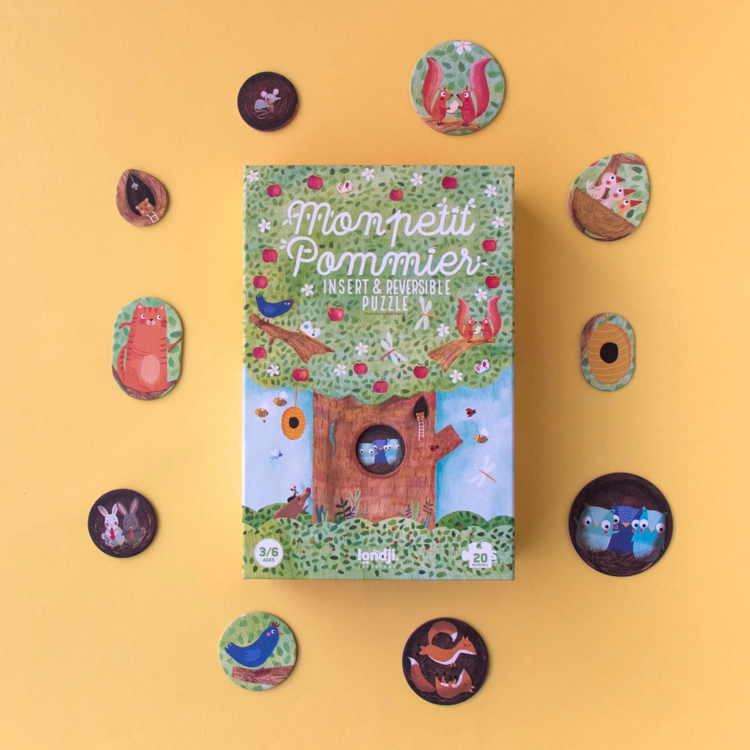 Mon Petit Pommier Jigsaw (Age 3+)(Londji Mon Petit Pommier Jigsaw Age 3) - Image 7