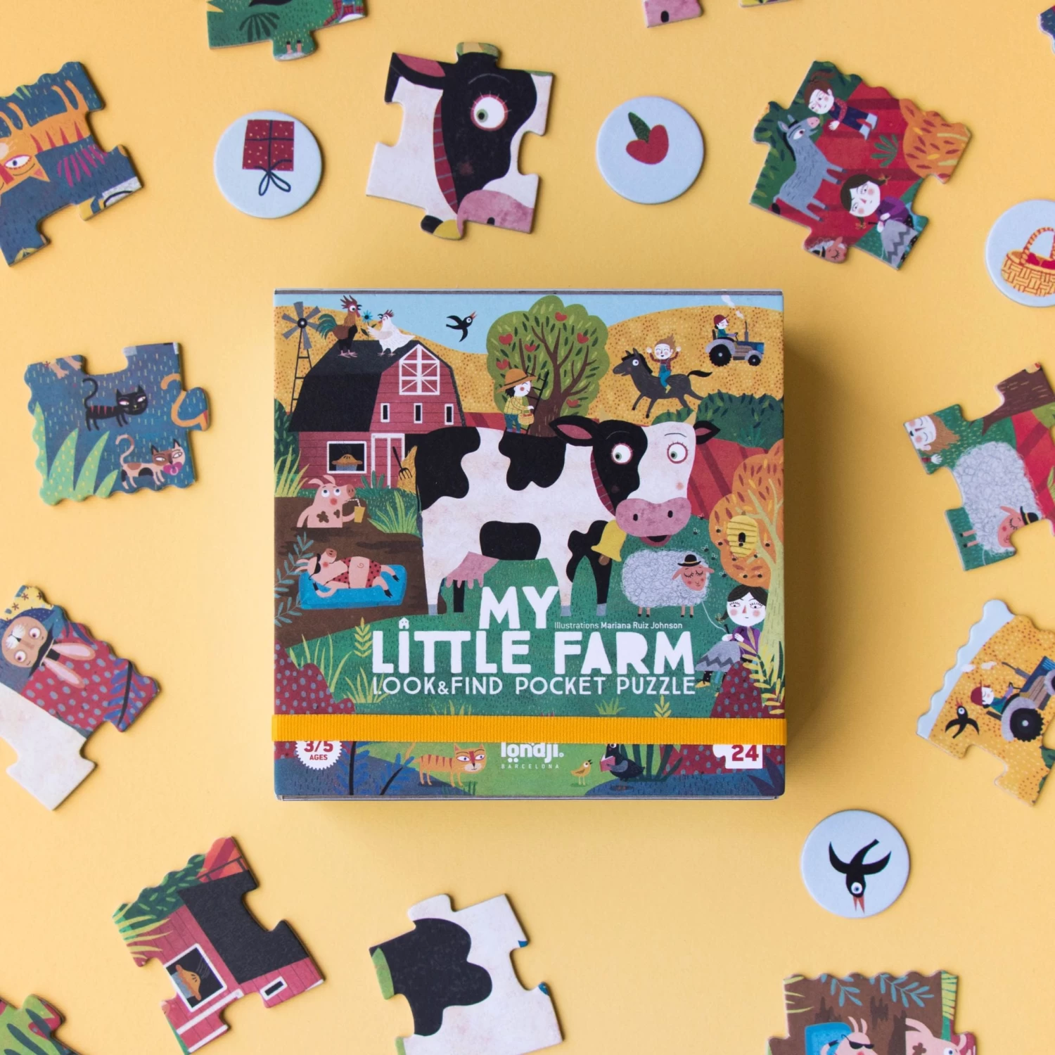 My Little Farm Pocket Jigsaw (Age 3+)(Londji My Little Farm Pocket Jigsaw Age 3 Plus) - Image 3