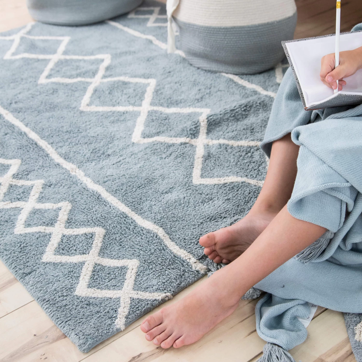 Oasis Washable Rug - Vintage Blue(Lorena Canals Oasis Washable Rug Vintage Blue) - Image 2