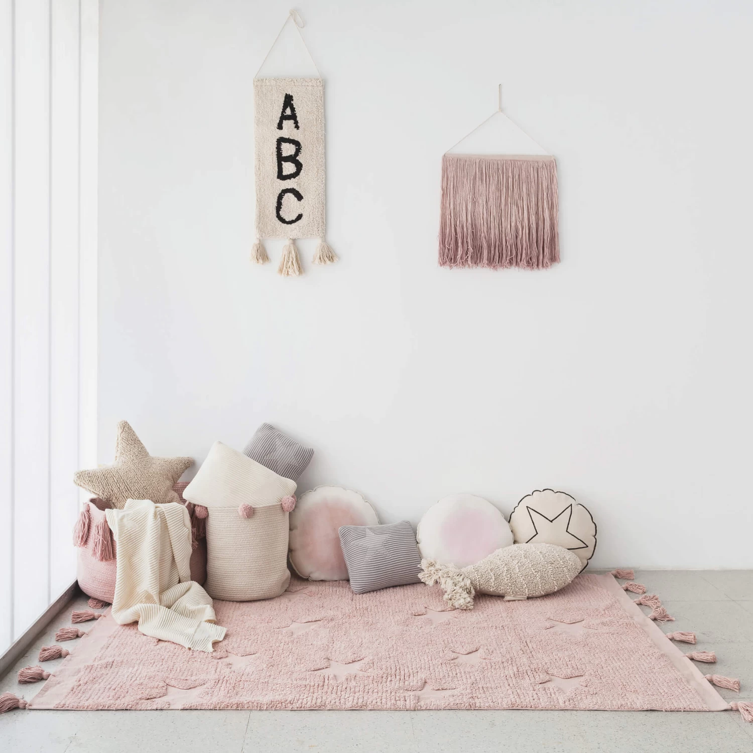 Hippy Stars Washable Rug - Vintage Nude(Lorena Canals Hippy Stars Washable Rug Vintage Nude) - Image 5