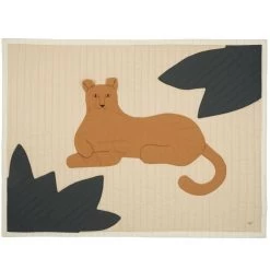 Leopard Quilted Blanket(Nobodinoz Leopard Quilted Blanket)