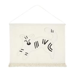 Tiger Embroidery Wall Hanging(Nobodinoz Tiger Embroidery Wall Hanging)