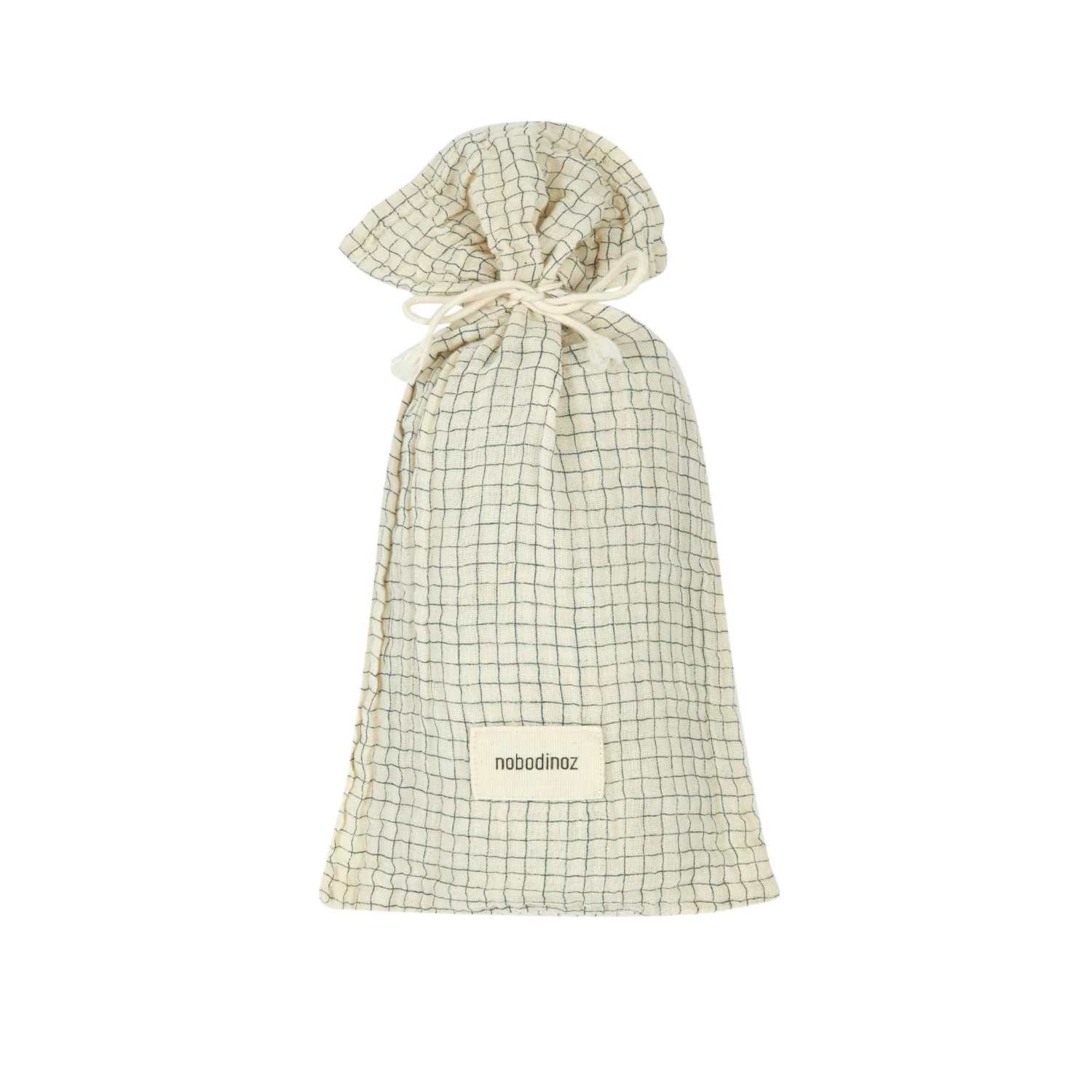 Wabi Sabi Gift Swaddle - Blue Grid(Nobodinoz Wabi Sabi Gift Swaddle Blue Grid) - Image 3
