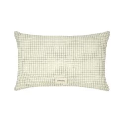 Rectangular Cushion - Wabi Sabi - Blue Grid(Nobodinoz Wabi Sabi Rectangular Cushion Blue Grid)