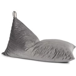 Essaouira Velvet Bean Bag - Slate Grey(Nobodinoz Essaouira Velvet Bean Bag Slate Grey)