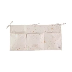 Merlin Crib Organiser - Gold Natural(Nobodinoz Merlin Crib Organiser Gold Natural)