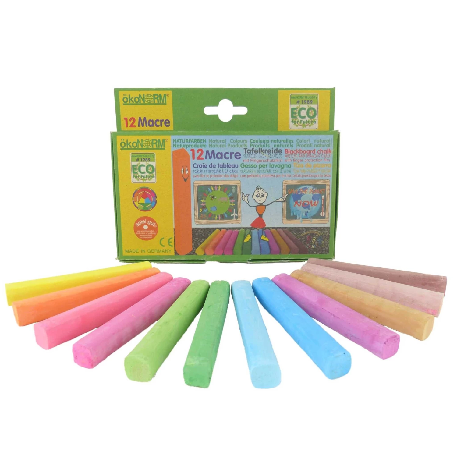 Drawing Chalk - 12 Pieces(Okonorm Drawing Chalk 12 Pieces)