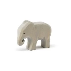 Wooden Small Elephant Eating(Ostheimer Wooden Toy Small Elephant Eating)