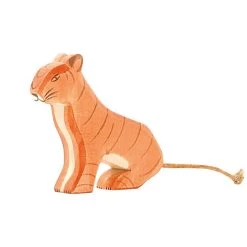 Wooden Tiger Sitting(Ostheimer Wooden Toy Tiger Sitting)