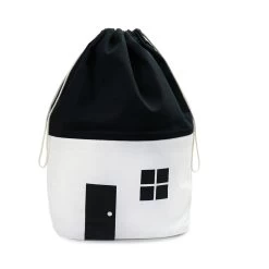 House Storage Bag - Black/White - Medium(Rock And Pebble House Storage Bag Black White Medium)
