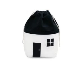 House Storage Bag - Black/White - Small(Rock And Pebble House Storage Bag Black White Small)