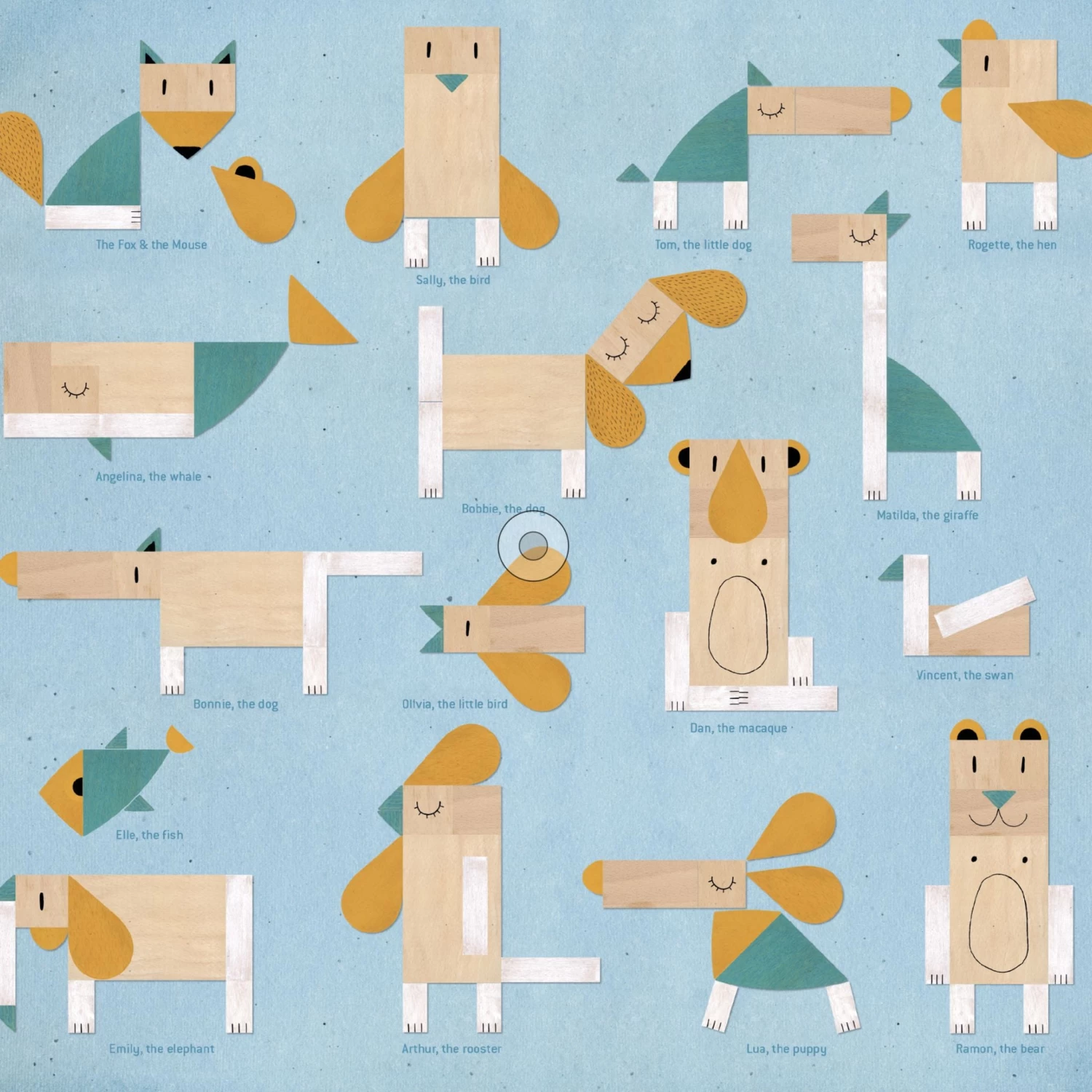 The Fox And The Mouse Tangram Game(Londji The Fox And The Mouse Wooden Tangram Game) - Image 2