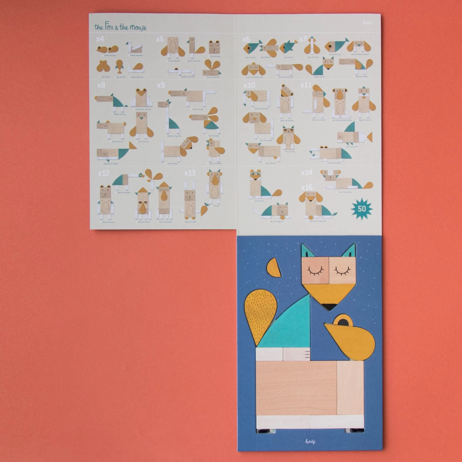 The Fox And The Mouse Tangram Game(Londji The Fox And The Mouse Wooden Tangram Game) - Image 13