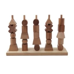 Natural Stacking Toy(Wooden Story Natural Stacking Toy)
