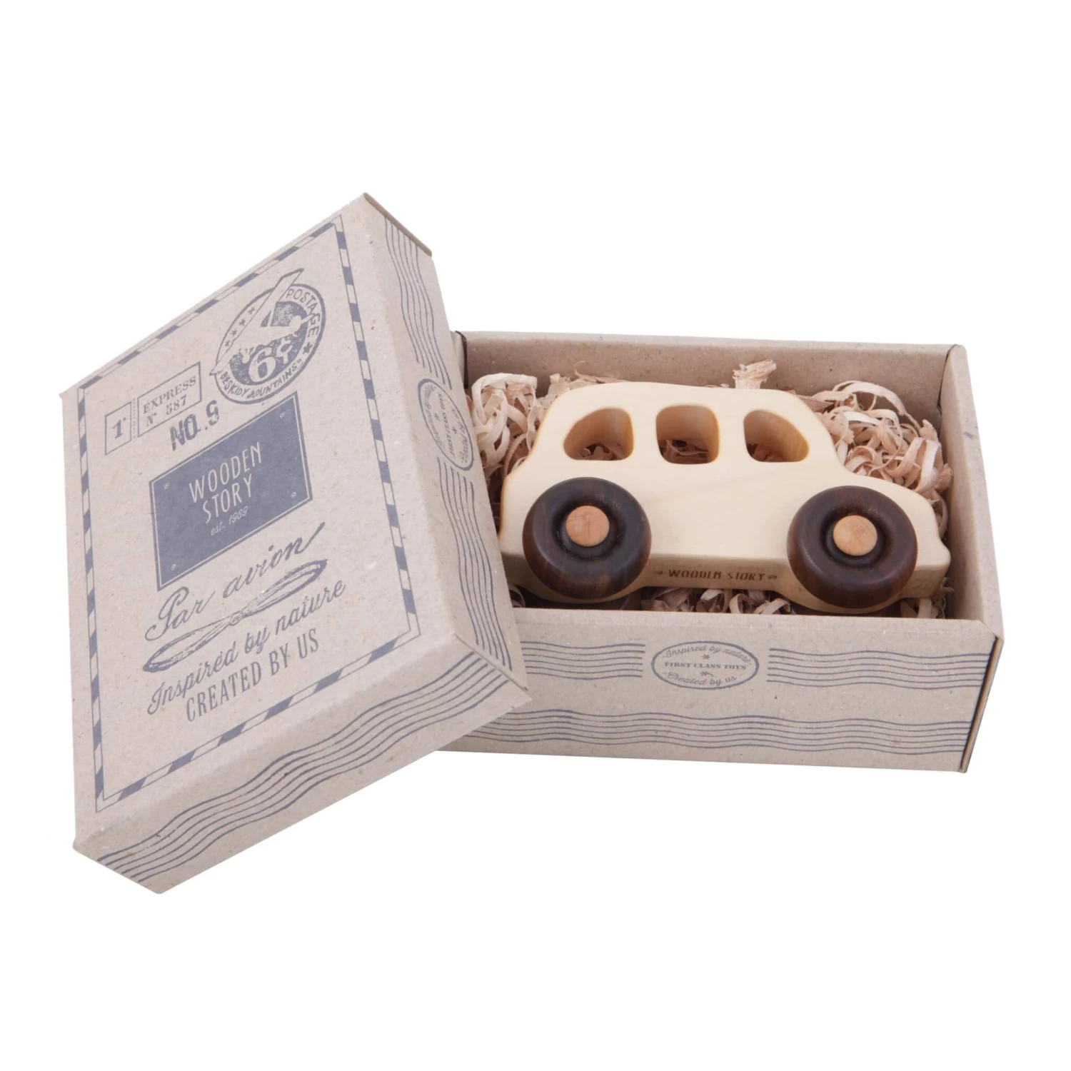 English Taxi Wooden Car(Wooden Story English Taxi Wooden Toy Car) - Image 2